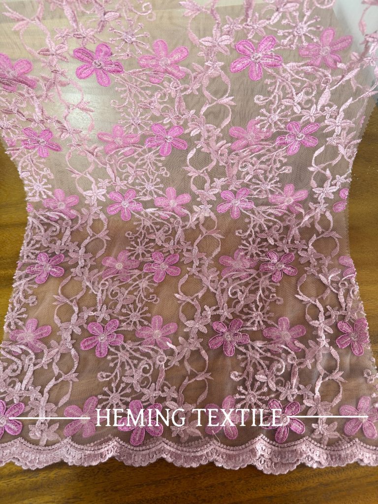 Embroidery Lace Fabric HS-001