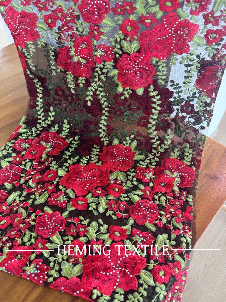 Embroidery Lace Fabric HS-001