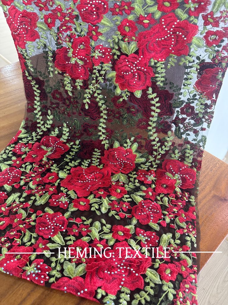 Embroidery Lace Fabric HS-001