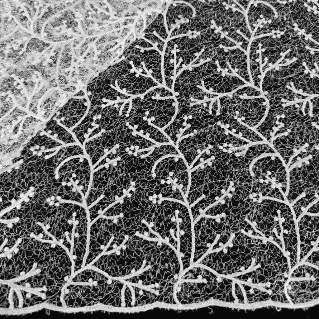 Water Soluble Embroidery Lace Fabric | Luxury Hollow Out Lace for Bridal & Couture Fashion