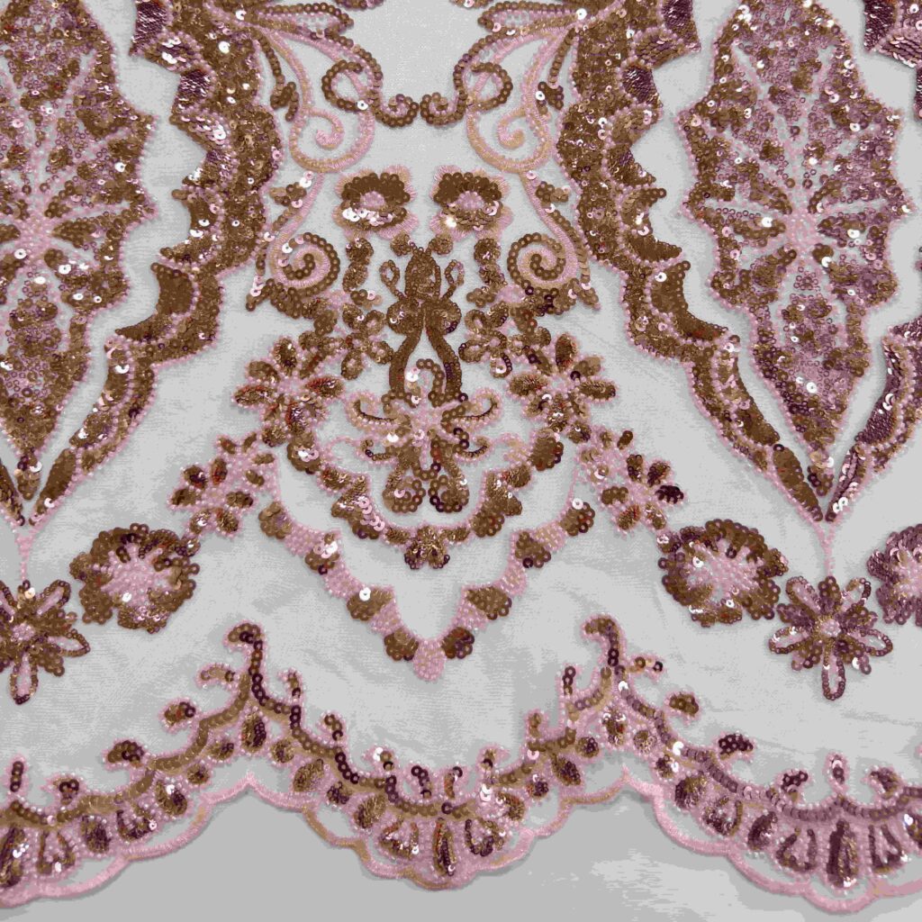 Beaded Sequin Fabric | Luxury Embellished Fabric for Bridal & Evening Wear