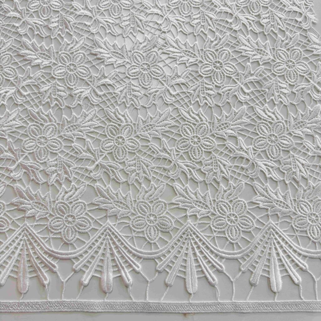 Water Soluble Lace Fabric | Luxury Embroidered Lace for Bridal & Evening Wear