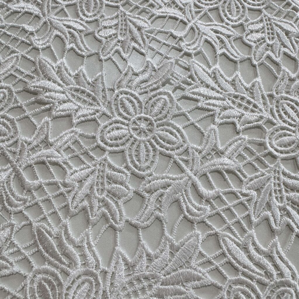 Water Soluble Lace Fabric | Luxury Embroidered Lace for Bridal & Evening Wear