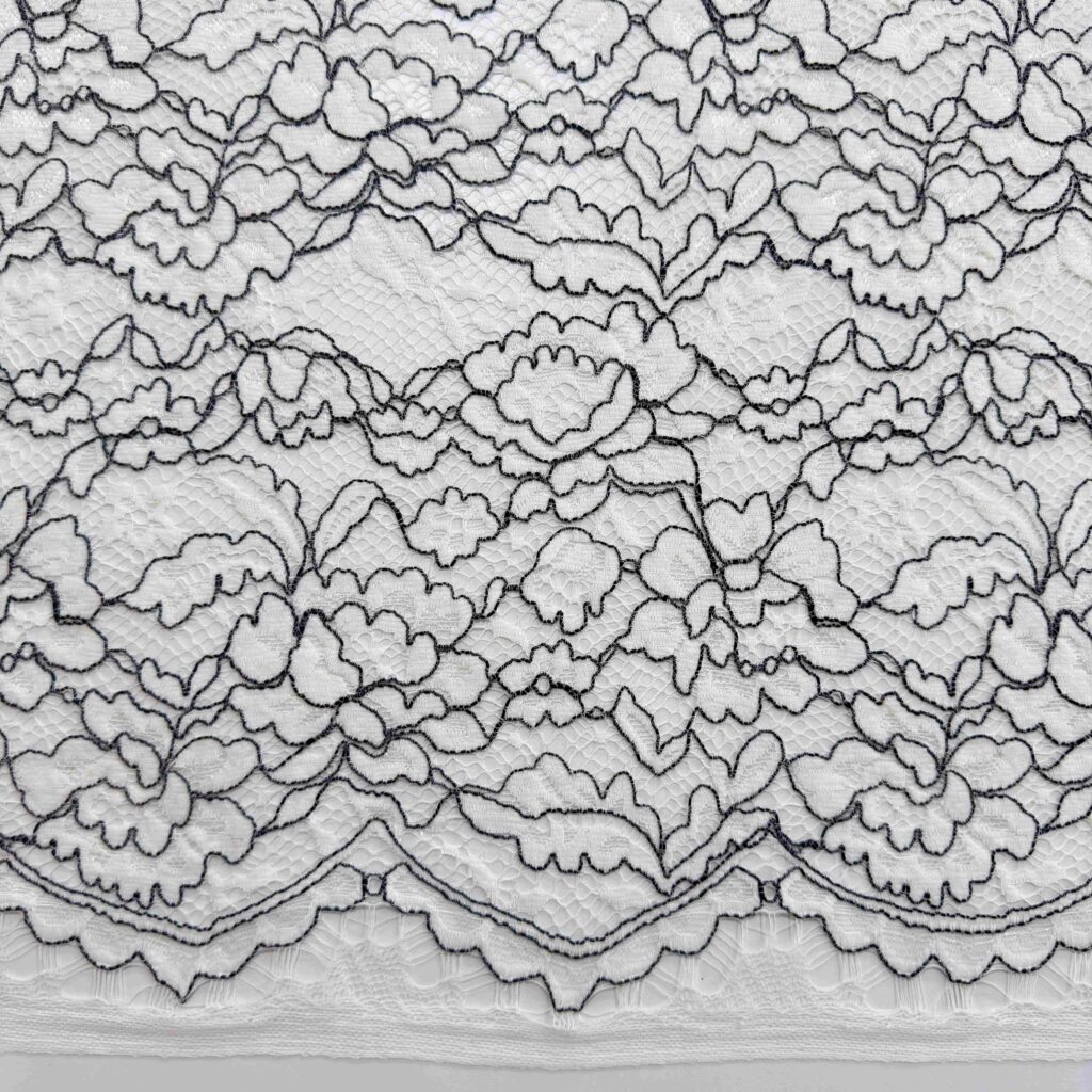 Floral Water Soluble Laser Cut Lace Fabric | Luxury Embroidered Lace for Bridal & Evening Wear